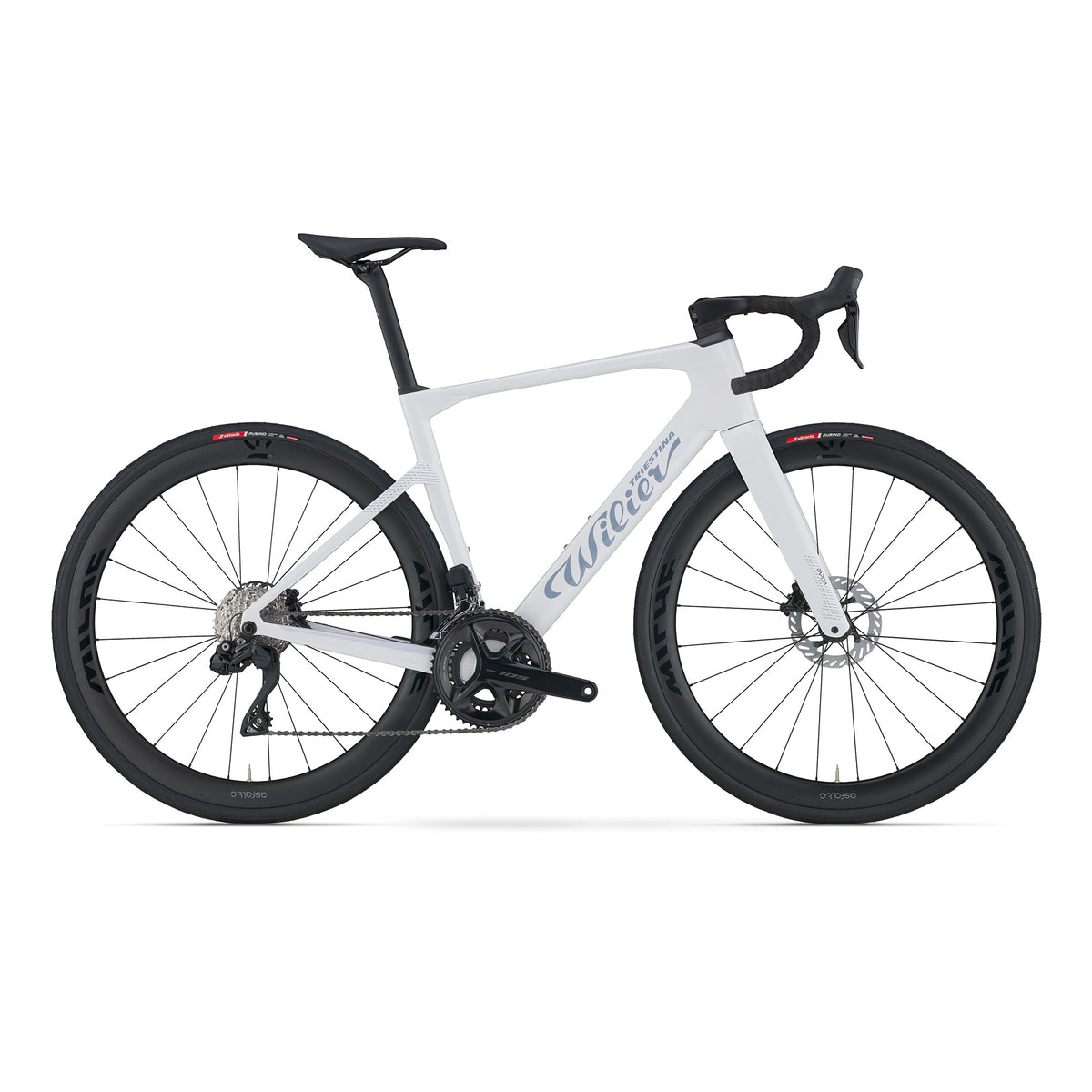 Wilier Rapida 105 Di2 2x12 I Asfalto Carbon LRS I Weekend White Glossy