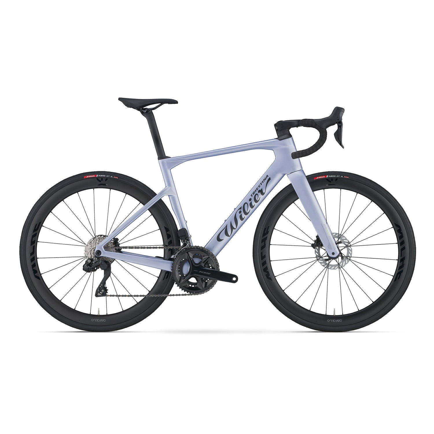 Wilier Rapida 105 Di2 2x12 I Asfalto Carbon LRS I Dusk Grey - Matt