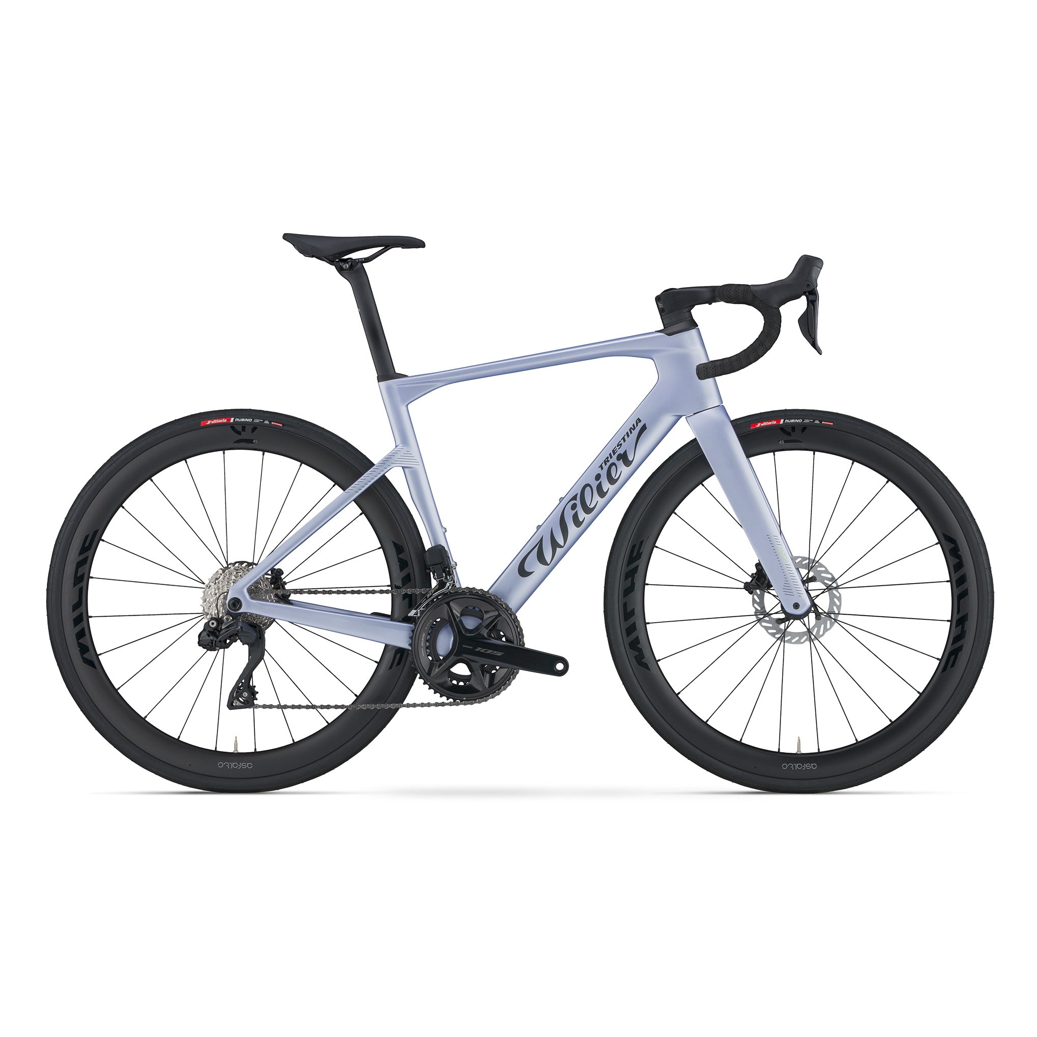 Wilier Rapida 105 Di2 2x12 I Asfalto Carbon LRS I Dusk Grey - Matt